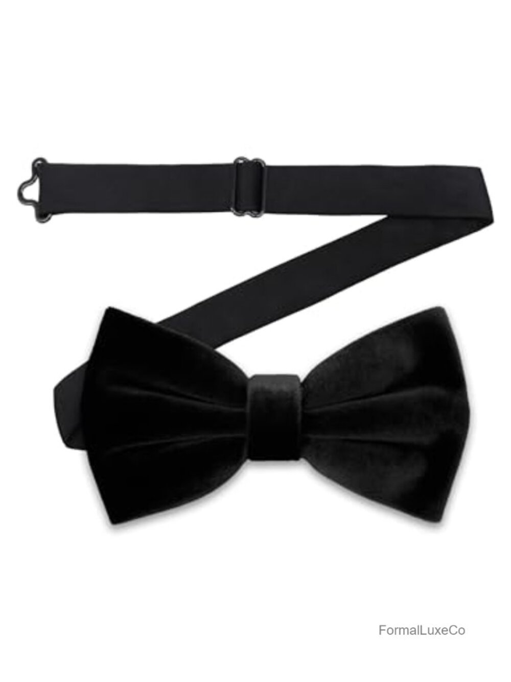 Velvet Bow Tie for Men Pretied Clip On Formal Tuxedo Wedding Adjustable